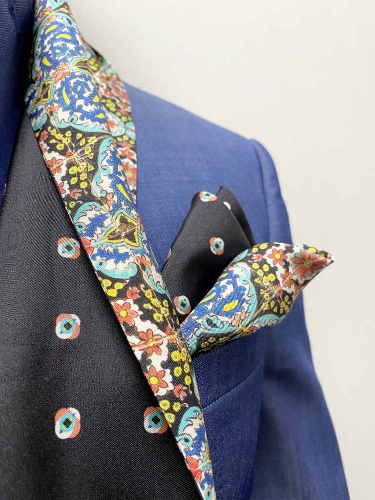 matching pocket square and scarf