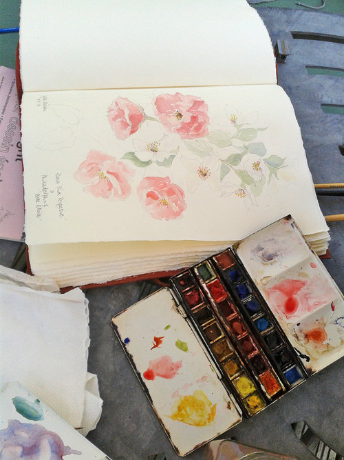 pinks sketchbook
